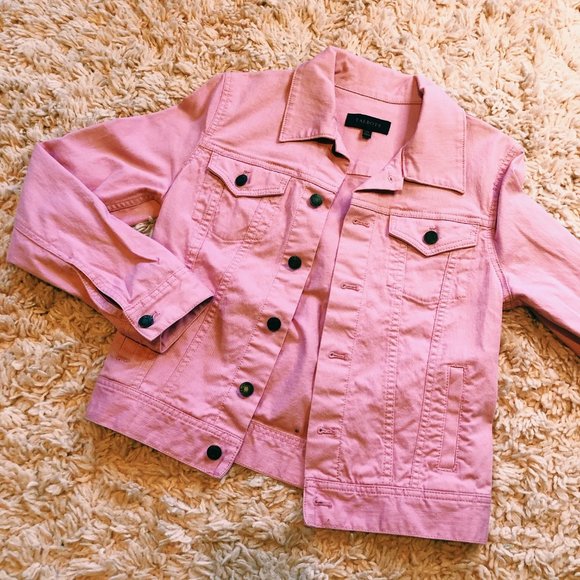 bubblegum pink denim jacket